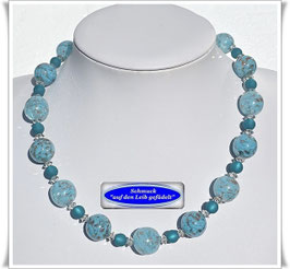 3011. türkisfarbenes Muranoglas-Collier