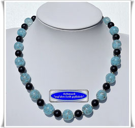2167. türkisfarbenes Muranoglas-Perlencollier