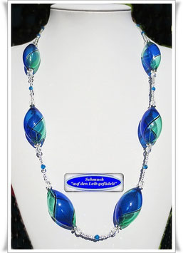 3062. ausgefallene Muranoglas-Perlenkette