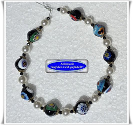 253) Murano-Millefiori-Armband
