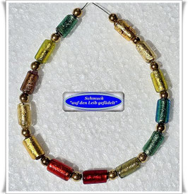 1994. buntes Muranoglas-Zylinder-Armband