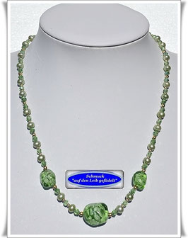 627. Muranoglas-Perlenkette Set