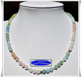 2113. buntes Beryll-Collier Set