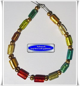 1994. buntes Muranoglas-Zylinder-Armband