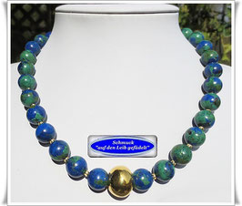 3017. elegantes Azurit-Malachit-Collier