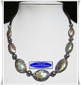 3058. chice Abalone-Muschel-Kette