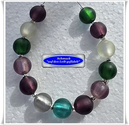 272) buntes Muranoglasperlen-Armband
