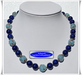 2118. elegante Gablonzer Perlenkette mit Muranoglasperlen