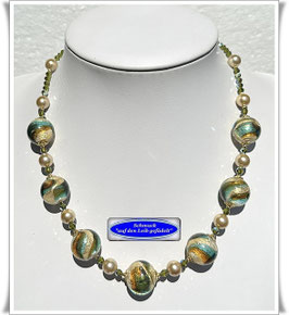 1931. elegante Swarovski-Muranoglas-Perlenkette