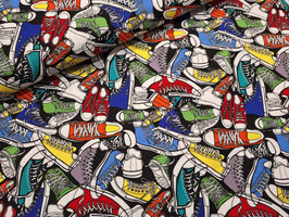 Gail, Schuhe - Patchworkstoff, Webware - Timeless Treasures