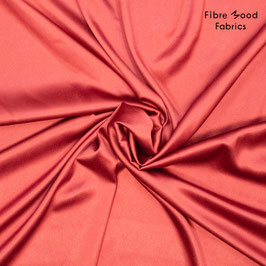 Satin uni dunkelrot - Fibre Mood Fabrics
