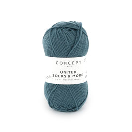 Sockenwolle UNITED SOCKS & MORE petrol, einfarbig, Farbe Nr. 31 - CONCEPT by katia