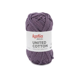 United Cotton perlbrombeer, Farbe 24 - Katia Wolle, Baumwollgarn, Häkelgarn