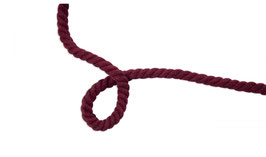 Kordel, Baumwollkordel gedreht 10 mm bordeaux