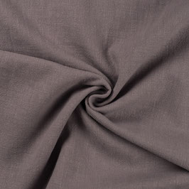 Leinen stonewashed uni dunkelgrau