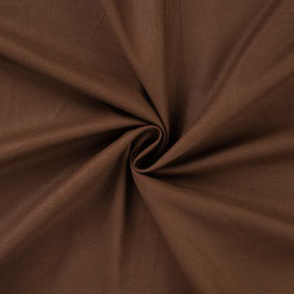 Baumwollstoff, Webware uni dunkelbraun