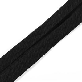 Baumwoll-Schrägband uni schwarz 40/20 mm - Prym
