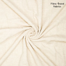 Musselin uni hellbeige - Fibre Mood Fabrics