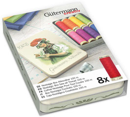 Gütermann Nostalgie-Box 8 x 100 m Allesnäher 1928