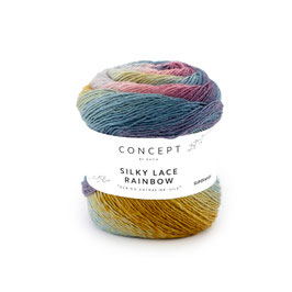 Silky Lace Rainbow Rosé-Wasserblau-Ocker, Farbe 303 - CONCEPT by katia