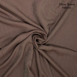Popeline stonewashed uni dunkelbraun - Fibre Mood Fabrics