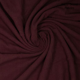 Slub Double Gauze bordeaux - Fibre Mood Fabrics