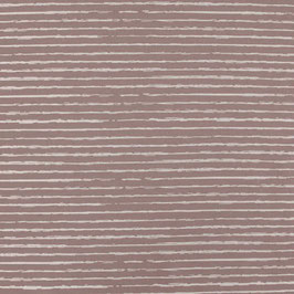 Ringel dusty rose/weiß - Baumwolljersey