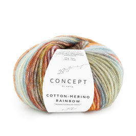 Cotton-Merino Rainbow Orange-Türkis-Rot, Farbe 506 - CONCEPT by katia