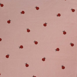 Marienkäfer rosa - Flanell