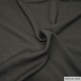 Viskosestoff uni schwarz, einfarbig - katia fabrics