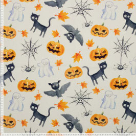 Halloween, Kürbis, Fledermaus, Katze - Canvas