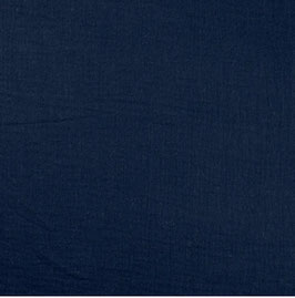 Musselin uni jeansblau