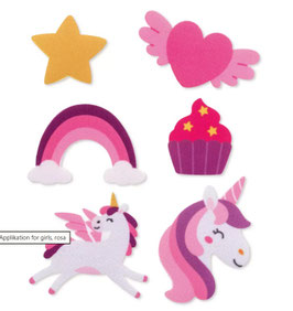 Applikationen for girls, rosa - Prym