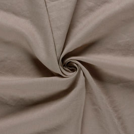 Leinen-Baumwollstoff uni taupe