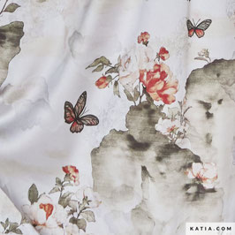 Satin Jacquard Winter Gardenias - katia