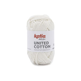United Cotton naturweiß, Farbe 3 - Katia Wolle, Baumwollgarn, Häkelgarn