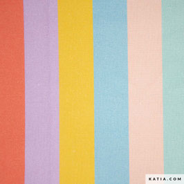 Pastel Stripes - Canvas - katia fabrics