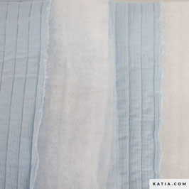 Musselin gesteppt uni hellblau - katia