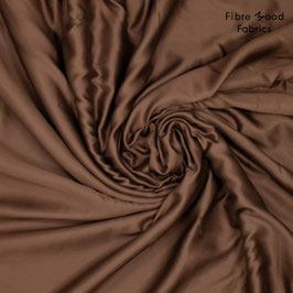 Lyocell-Satin uni braun - Fibre Mood Fabrics