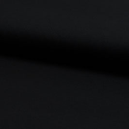 Viskosejersey uni schwarz