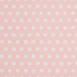 Ottoman Print dots rosa - Halbpanama