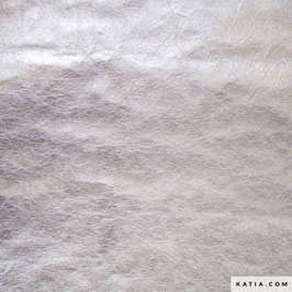 Waschbares Kraftpapier metallic silberfarben - katia fabrics