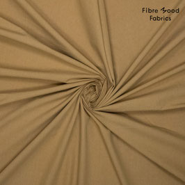 Popeline stonewashed uni braun - Fibre Mood Fabrics