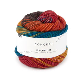 Delirium Rot-Orange-Braun-Petrol, Farbe 203 - CONCEPT by katia