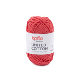 United Cotton koralle, Farbe 32 - Katia Wolle, Baumwollgarn, Häkelgarn