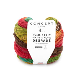 Sockenwolle Symmetric socks & more DEGRADÉ, Braun-Rosé-Blau, Farbe Nr. 85 - Concept by katia