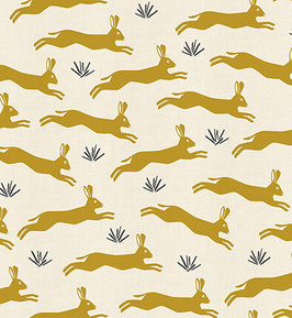 In the woods Springender Hase - Baumwollstoff Cotton and steel fabrics