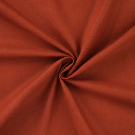 Baumwollstoff, Webware uni terra cotta