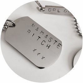 NECKLACE -  DOG TAG