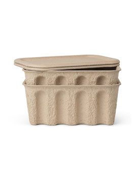 Ferm Living Paper Pulp Aufbewahrungsbox 2er Set klein